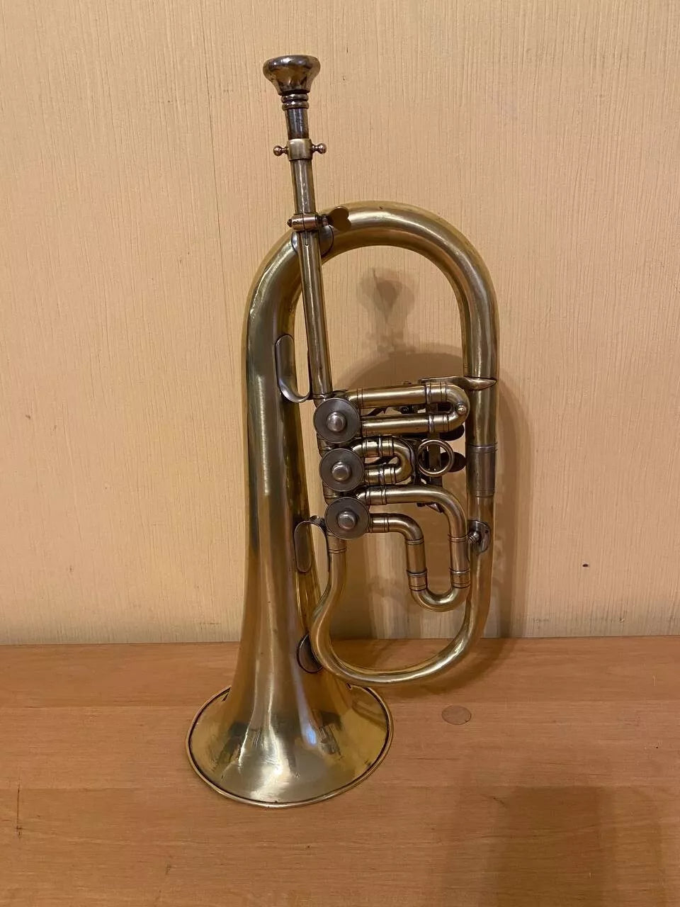 Soviet Flugelhorn USSR Musical Wind Instrument Vintage and Rare