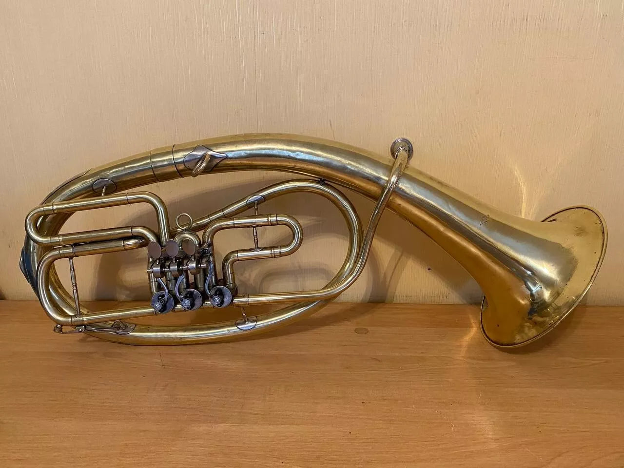 Tenor Wind Brass Musical Instrument USSR Soviet Horn Vintage and Rare