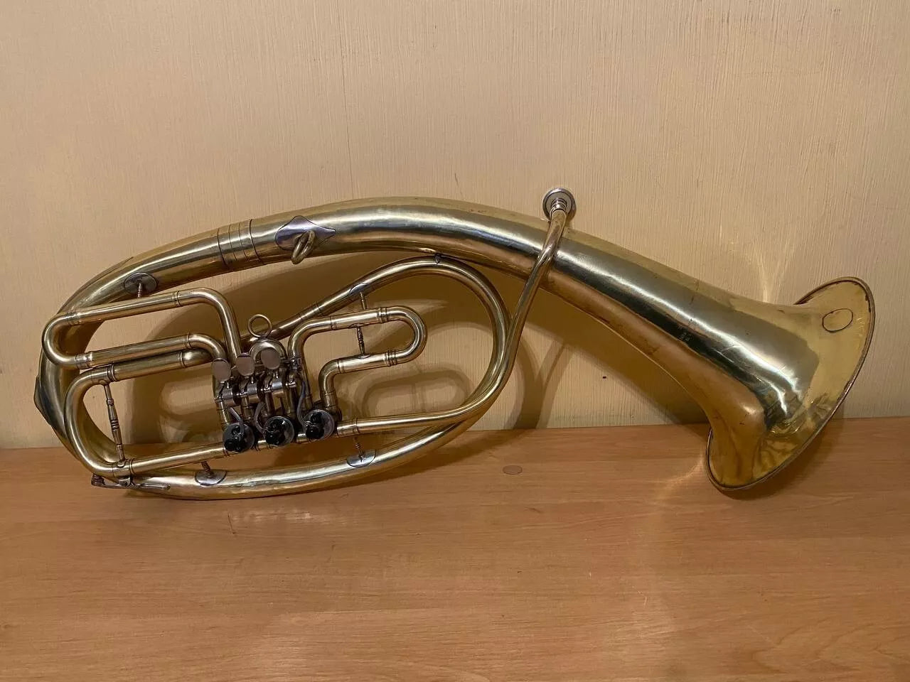 Tenor Wind Brass Musical Instrument USSR Soviet Horn Vintage and Rare