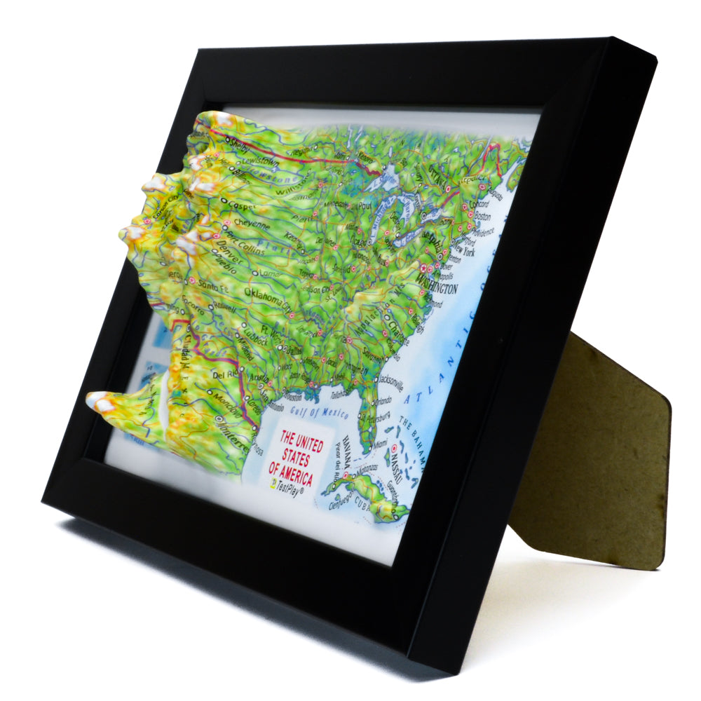 USA 3D souvenir map