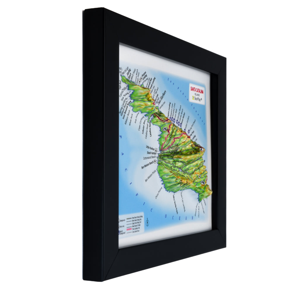 Santa Catalina Island 3D souvenir map