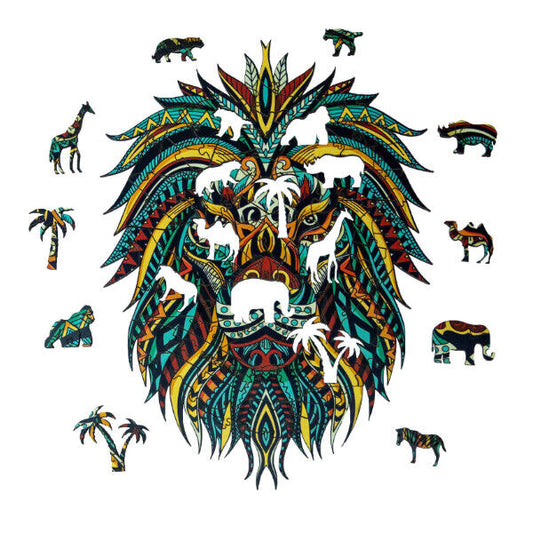 NEW Wooden Puzzle Mysterious Lion A4 3D 2022 Gift