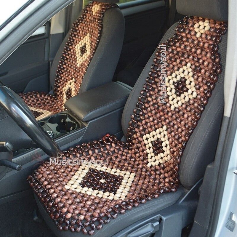 New Cushion Cover Therapy Wooden Beaded Massage Vehicle Car Seat Chair Rolling