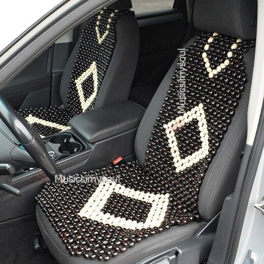 Truck Cushion Cover Therapy Wooden Beaded Massage Vehicle Car Seat Chair Rolling