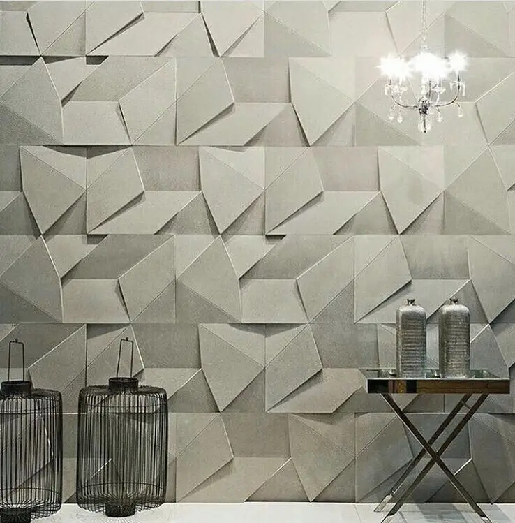 2pcs Panels Wall ABS Stone Art Plastic Mold Decor 3D Plaster Tile Form Design