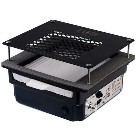 Teri 800 White - Built-in nail dust collector - Black