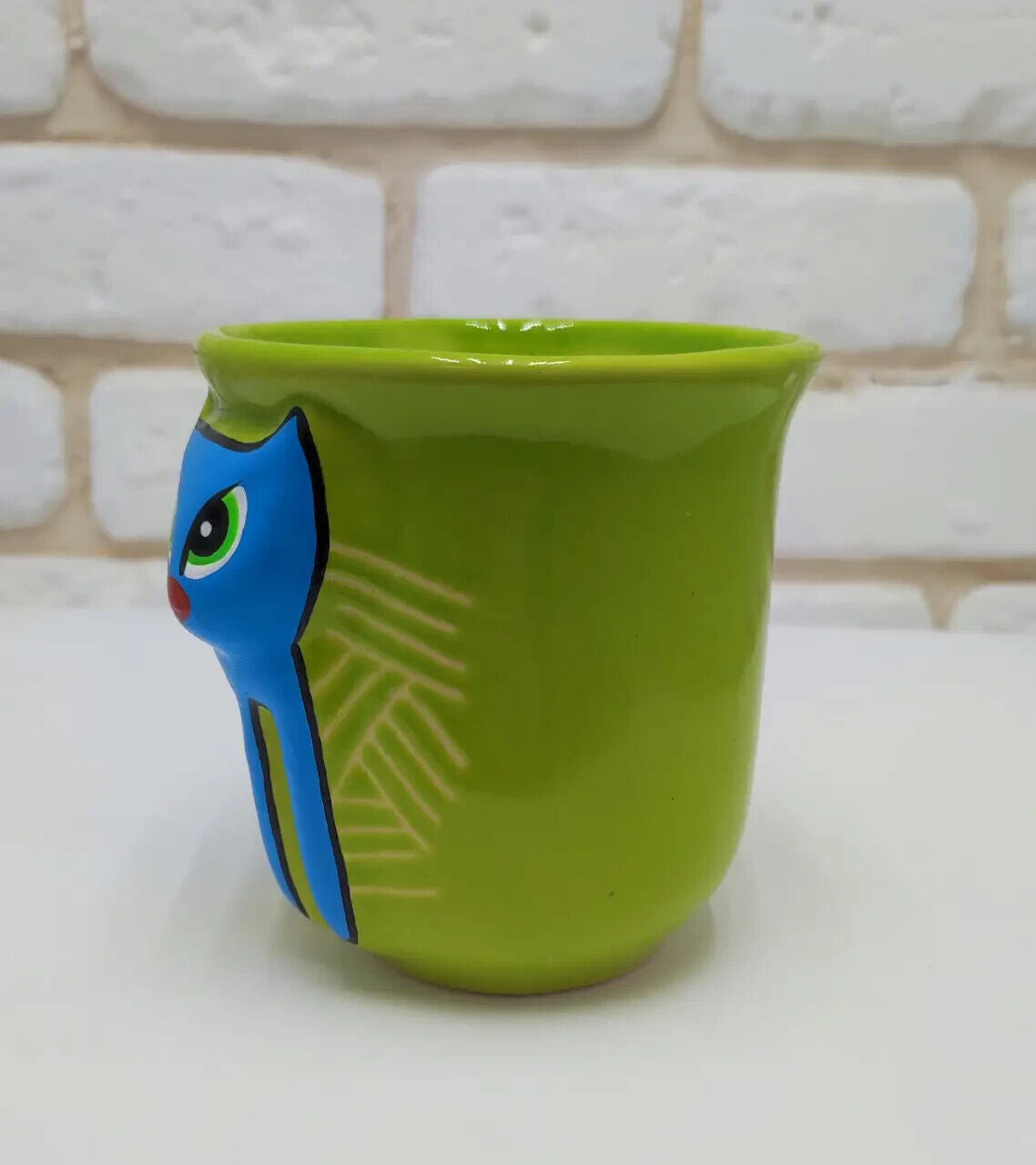 New Cup Ceramic Bird Hand Painted Ornament Flowers Ukrainian Decor Gift