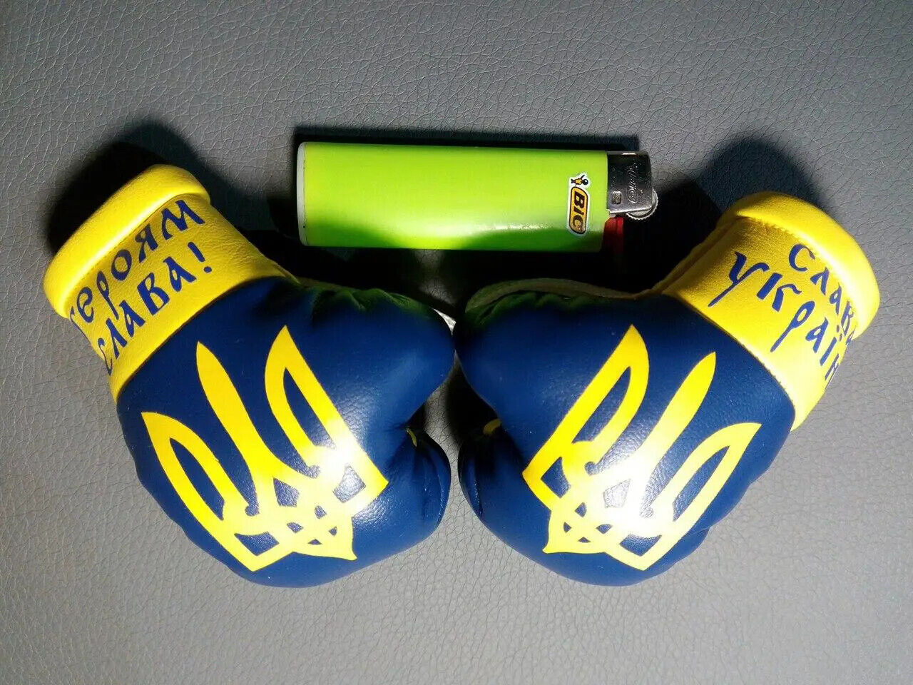 NEW - Car Boxing Gloves Pendant Accessory Glory to Ukraine Rearview Mirror