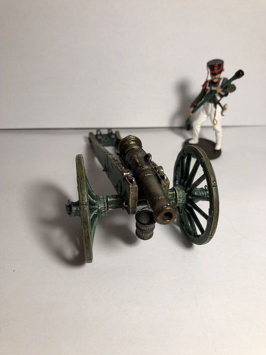 Tin Unicorn Arakcheev System Cannon Russia 19th century + Foot Artillery Soldier