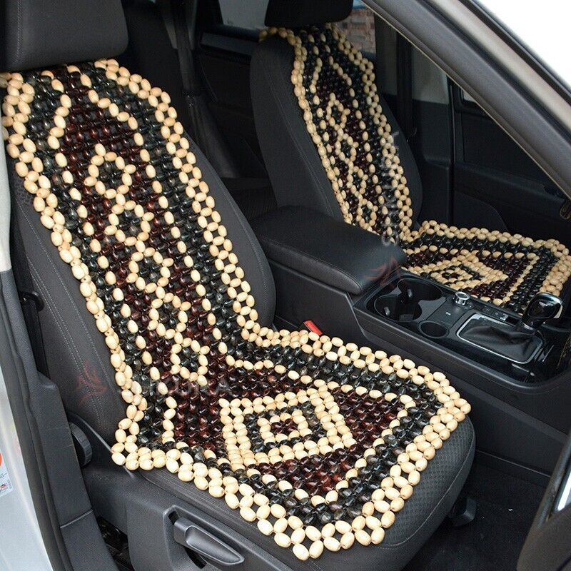 New Cushion Cover Therapy Wooden Beaded Massage Vehicle Car Seat Chair Rolling