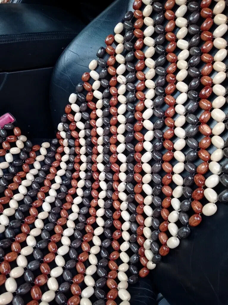 Truck Cushion Cover Therapy Wooden Beaded Massage Vehicle Car Seat Chair Rolling