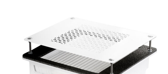 White Lattice for Teri Built-in nail dust collector, cover