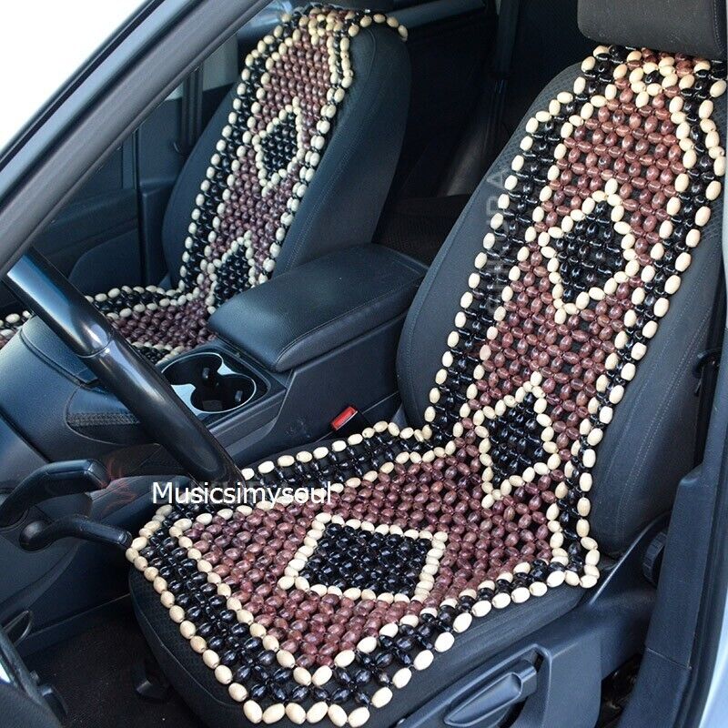 New Cushion Cover Therapy Wooden Beaded Massage Vehicle Car Seat Chair Rolling