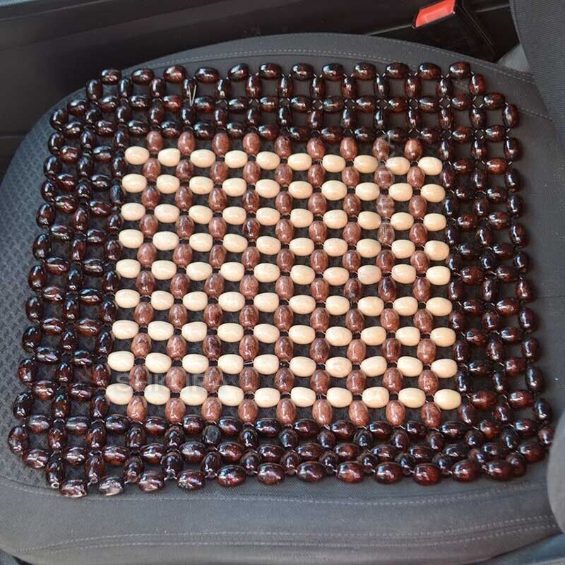 New Cushion Cover Therapy Wooden Beaded Massage Vehicle Car Seat Chair Rolling