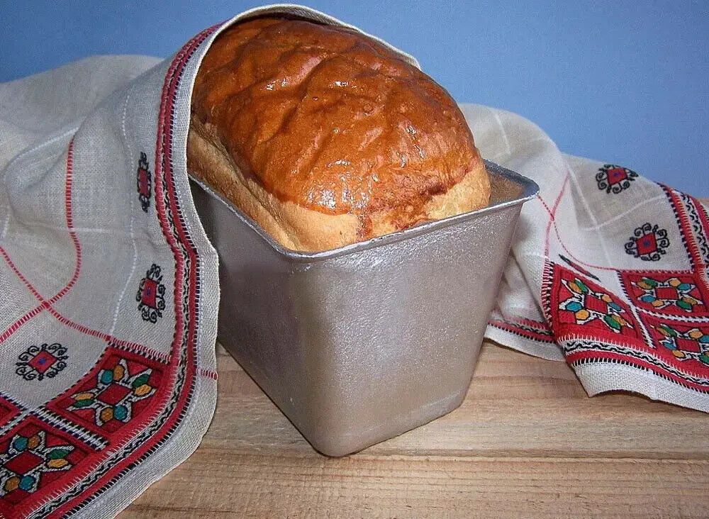 2 pcs - Russian Bread Pan Loaf - Aluminium Mold Baking Kitchen Form Bakeware