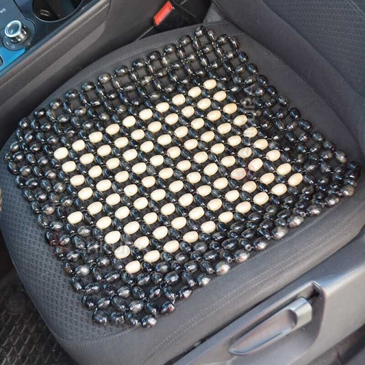 NEW Cushion Cover Therapy Wooden Beaded Massage Vehicle Car Seat Chair Rolling