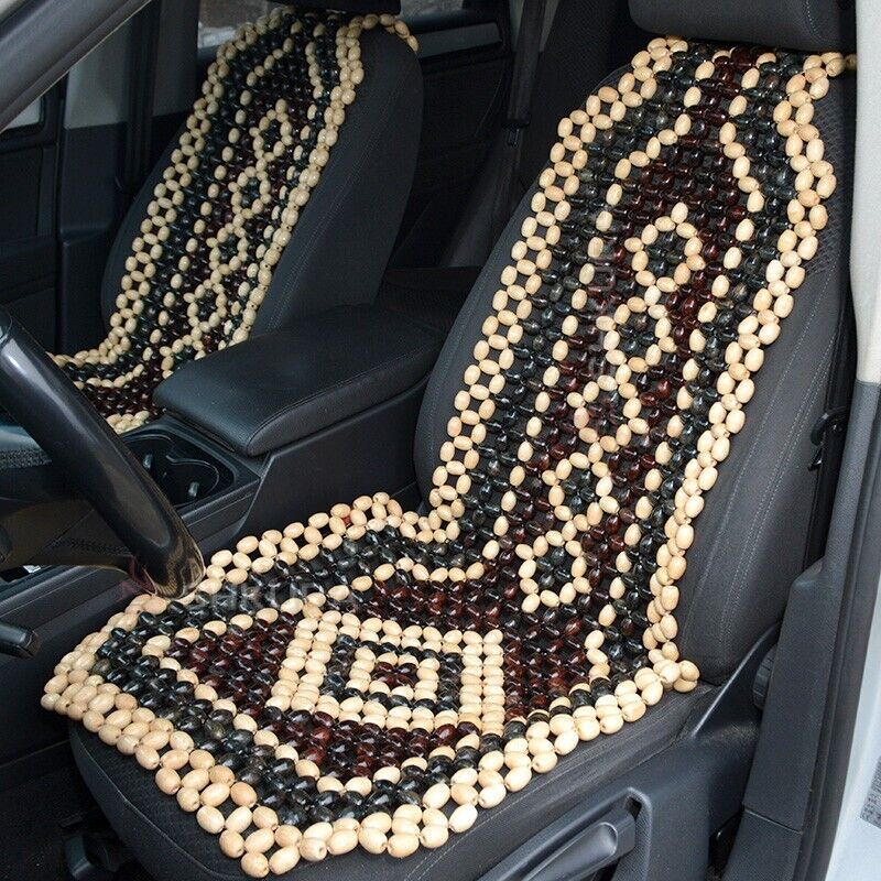 New Cushion Cover Therapy Wooden Beaded Massage Vehicle Car Seat Chair Rolling