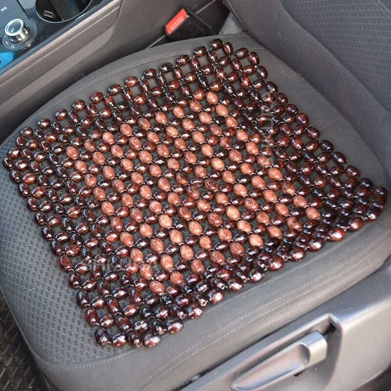 NEW Cushion Cover Therapy Wooden Beaded Massage Vehicle Car Seat Chair Rolling