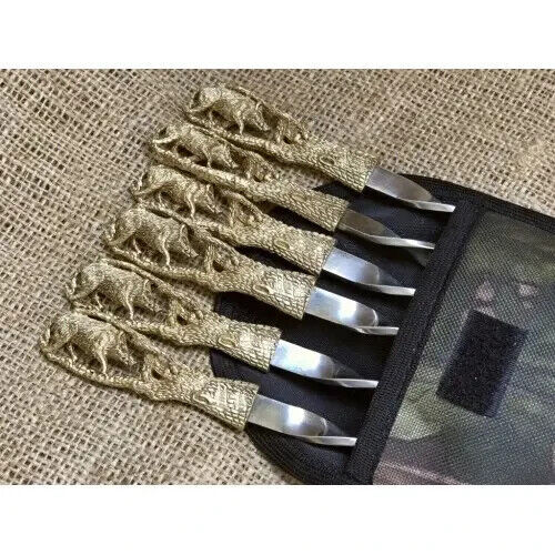 Luxury 6pcs Stainless Steel Metal Barbeque Skewer Needle BBQ Kebab Stick