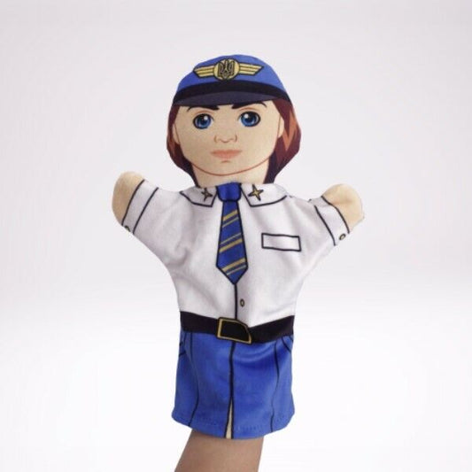 Show Puppet Hand Puppet, Pilot Airplane Profession Specialisation New Toy