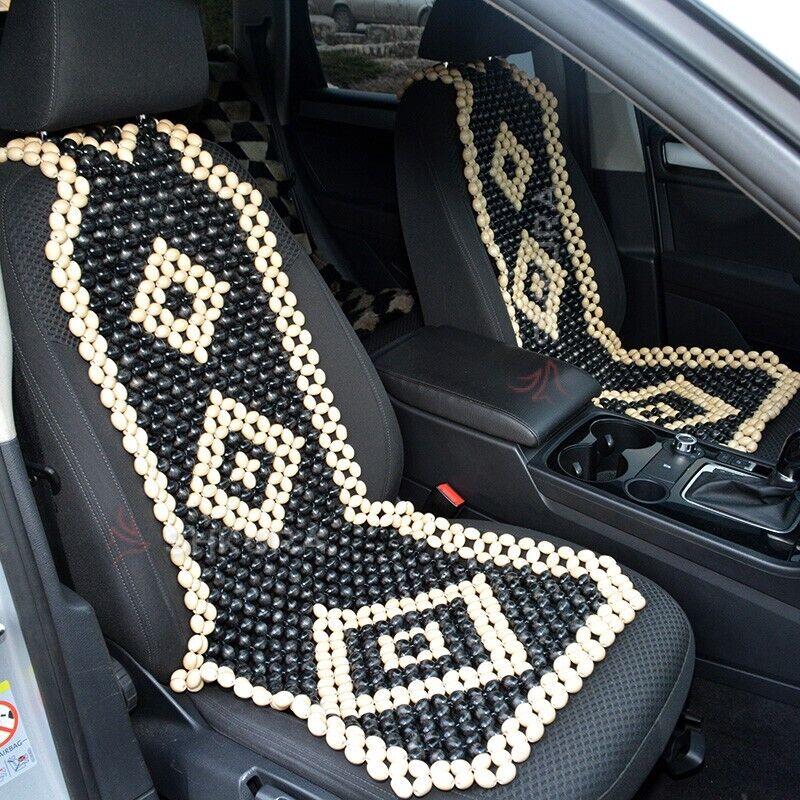 New Cushion Cover Therapy Wooden Beaded Massage Vehicle Car Seat Chair Rolling
