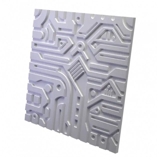 2pcs Panels Wall ABS Stone Art Plastic Mold Decor 3D Plaster Tile Form Design