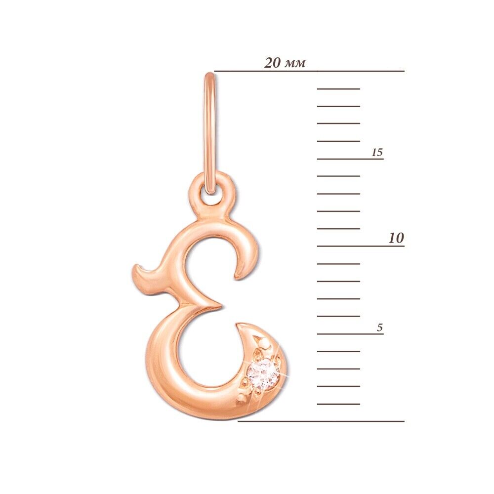 New Pendant - Letter E Name Girl Necklace Jewelry Charm 14k gold (585)