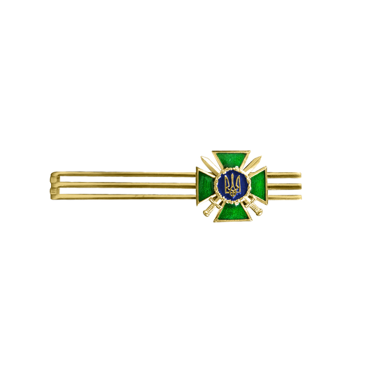 NEW Tie Clip of the State Border Service of Ukraine Metal Souvenir Clasp Clamp