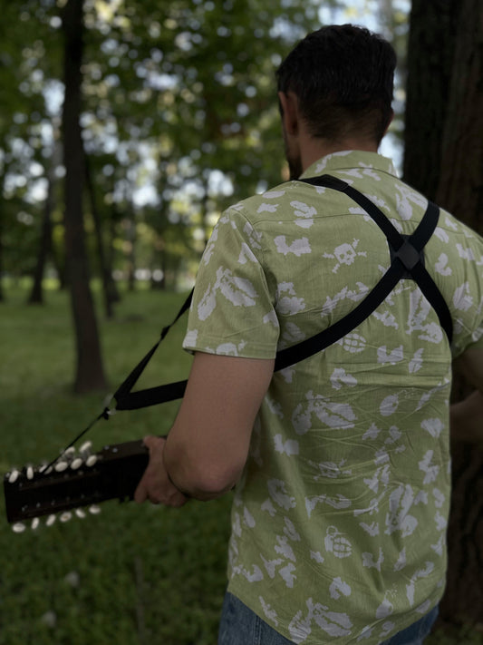 Strap Nyckelharpa, Handmade Strap, Belt Nickelharpa, Strap Musical Instrument, Exclusive strap, Shoulder Strap Nyckelharpa