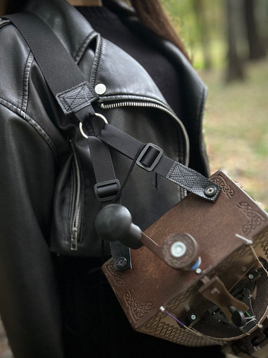 Hurdy-gurdy Shoulder Strap, Handmade Strap, Hurdy Gurdy Belt, Lyre Strap, Hurdy Gurdy Strap, Adjustable Lyra Strap, Handmade Belt