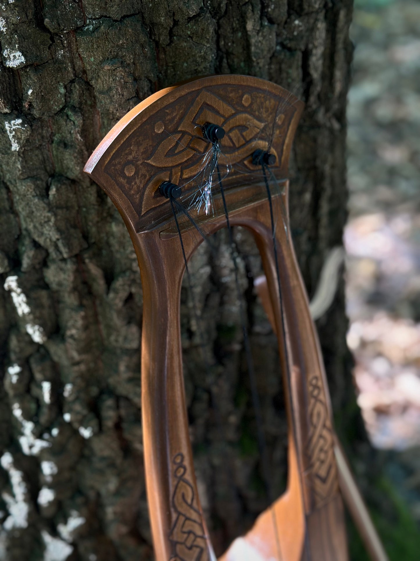 Tagelharpa Viking Scandinavian Traditional Lira Violin Talharpa 3 String Wood Jouhikko Talharpa Bowed Lyre