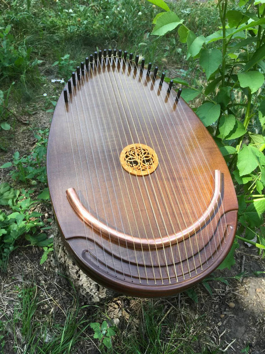 Reverie Harp, Wood Musical Instrument, Therapy Harp, Handmade Harp 22 string, Lyre, Ethnic Lyre, Exclusive Harp