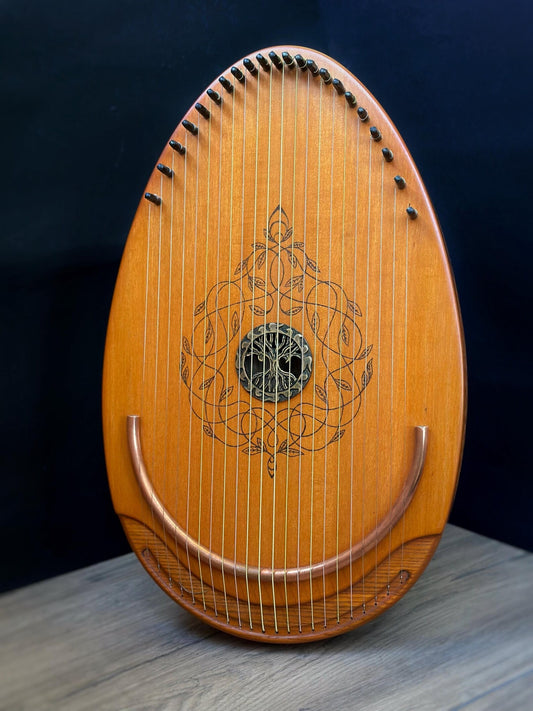 Reverie Harp, Wood Musical Instrument, Therapy Harp, Handmade Harp, 22 string, Lyre, Ethnic Lyre, Exclusive Harp