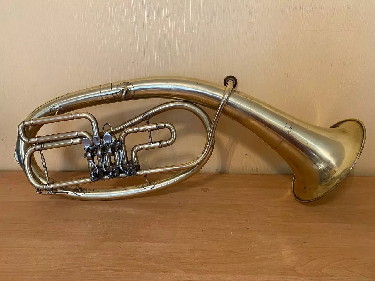 Tenor Wind Brass Musical Instrument USSR Soviet Horn Vintage and Rare