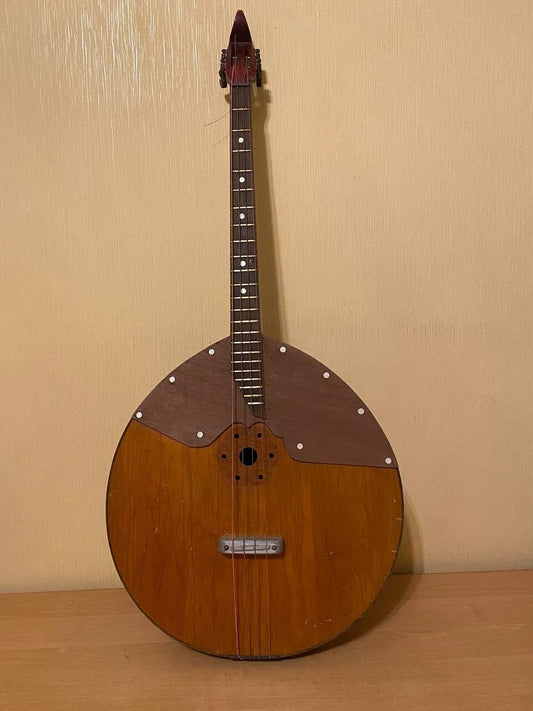 Domra Bass Folk Instrument 4 strings Ukrainian Ukraine Vintage