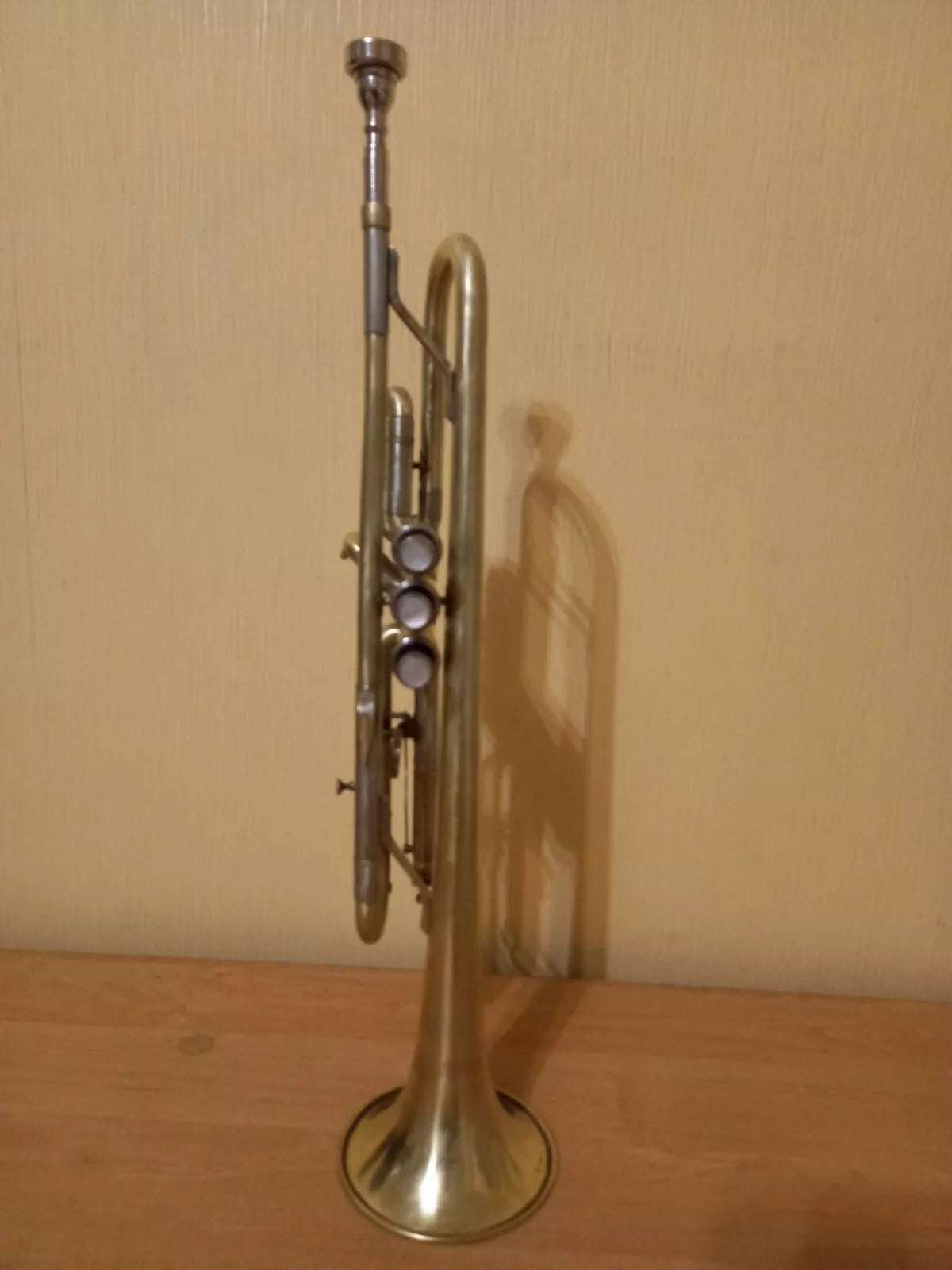 German Trumpet WELTKLANG  Musical Trompette 3 Valve Vintage Horn
