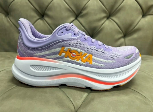 New Hoka Bondi 9 Women's Color Aster Flower/Starlight Glow (US Stock)