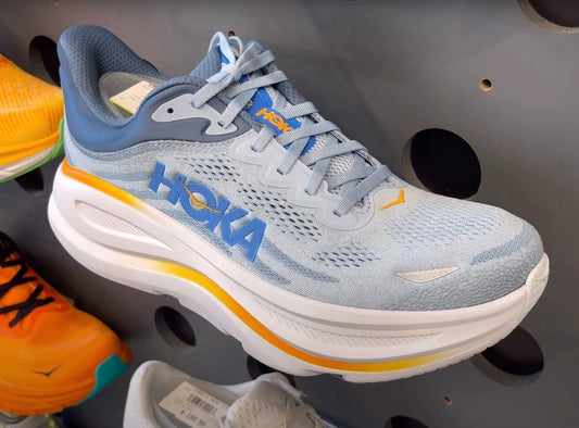 New Hoka Bondi 9 Men's Color Drizzle/Downpour (US Stock)