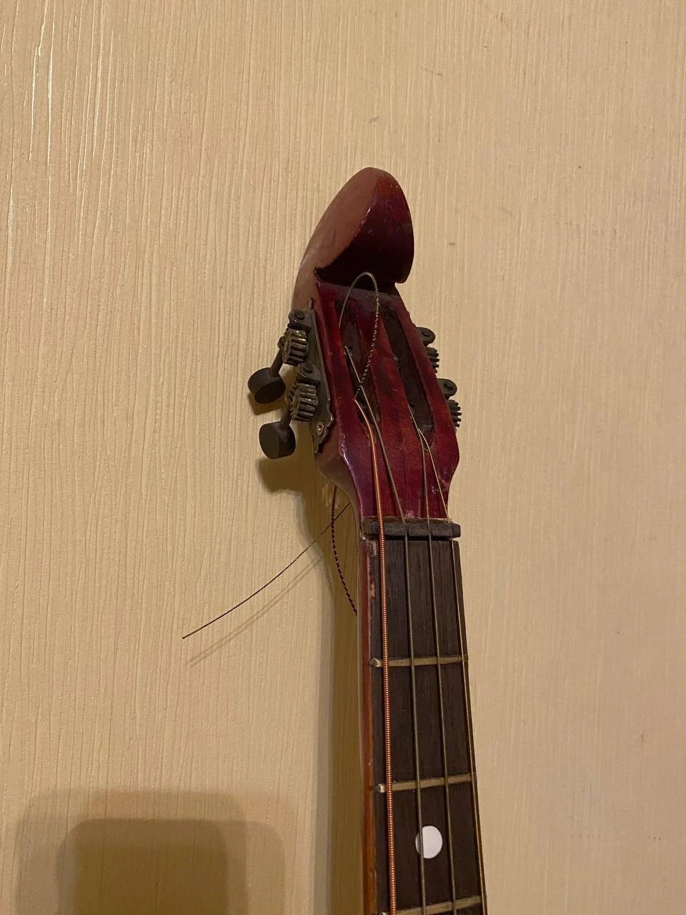Domra Bass Folk Instrument 4 strings Ukrainian Ukraine Vintage