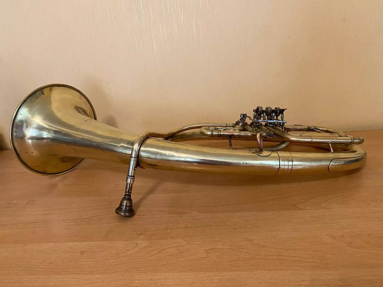 Tenor Wind Brass Musical Instrument USSR Soviet Horn Vintage and Rare