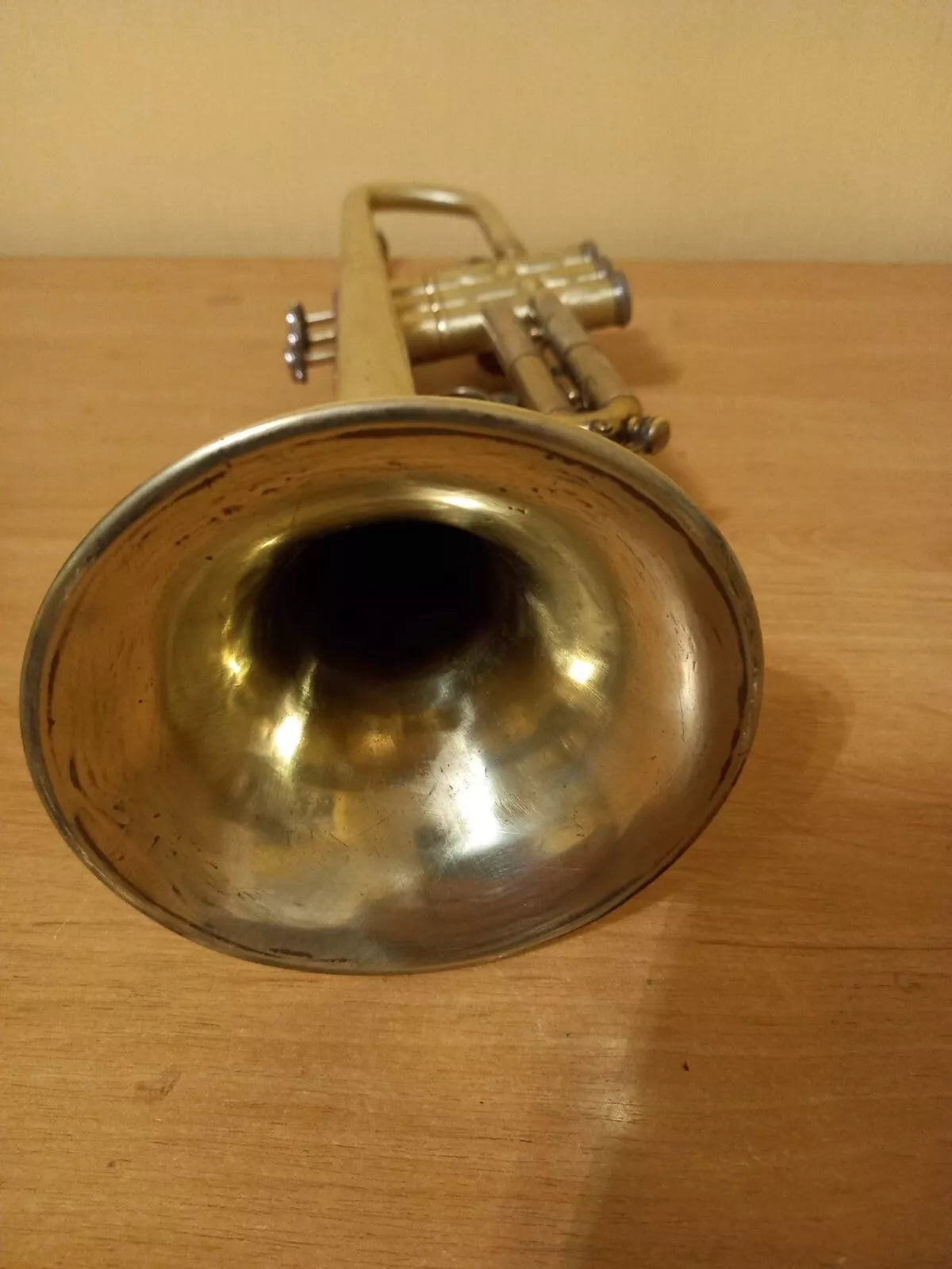 German Trumpet WELTKLANG  Musical Trompette 3 Valve Vintage Horn