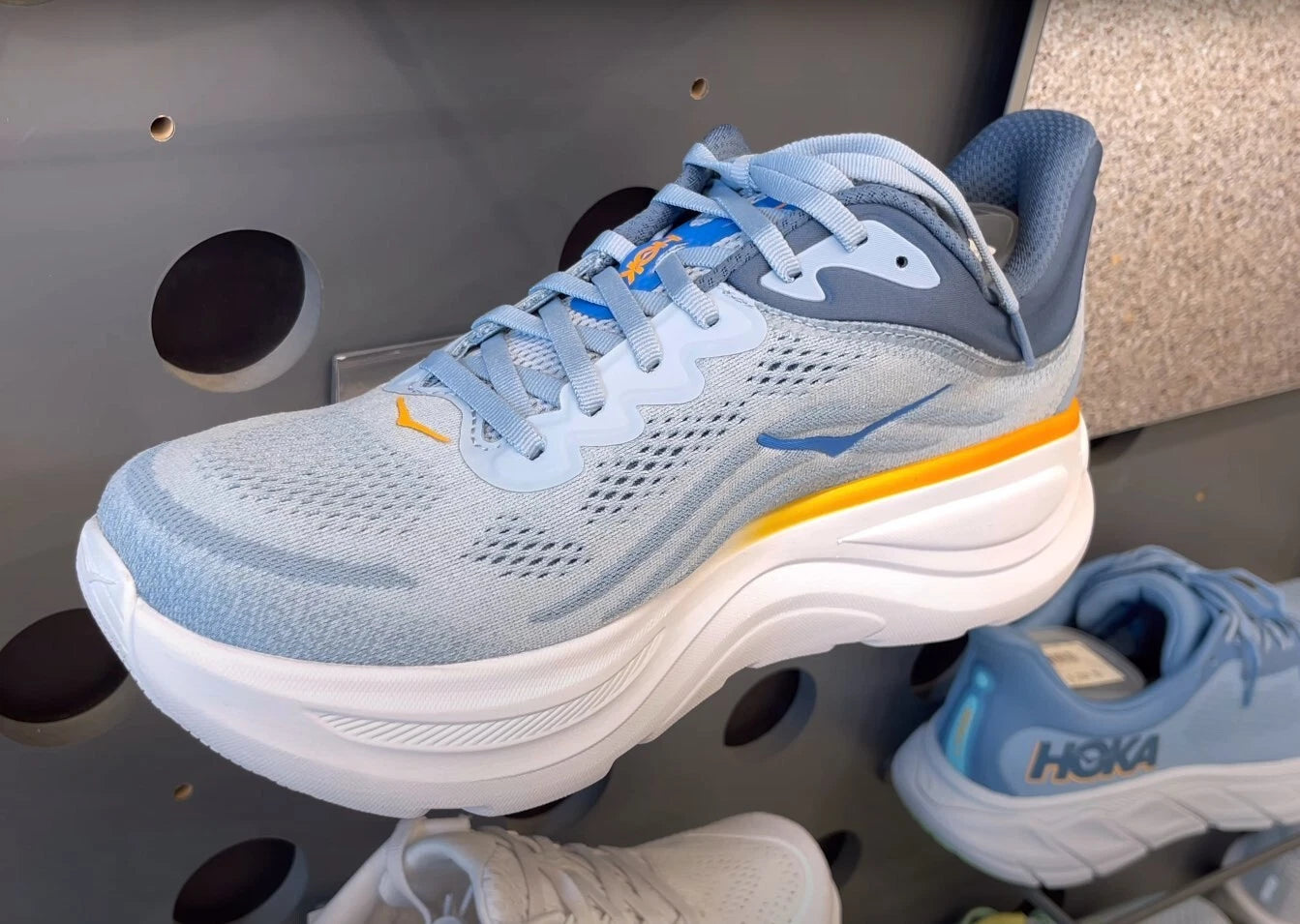 New Hoka Bondi 9 Men's Color Drizzle/Downpour (US Stock)