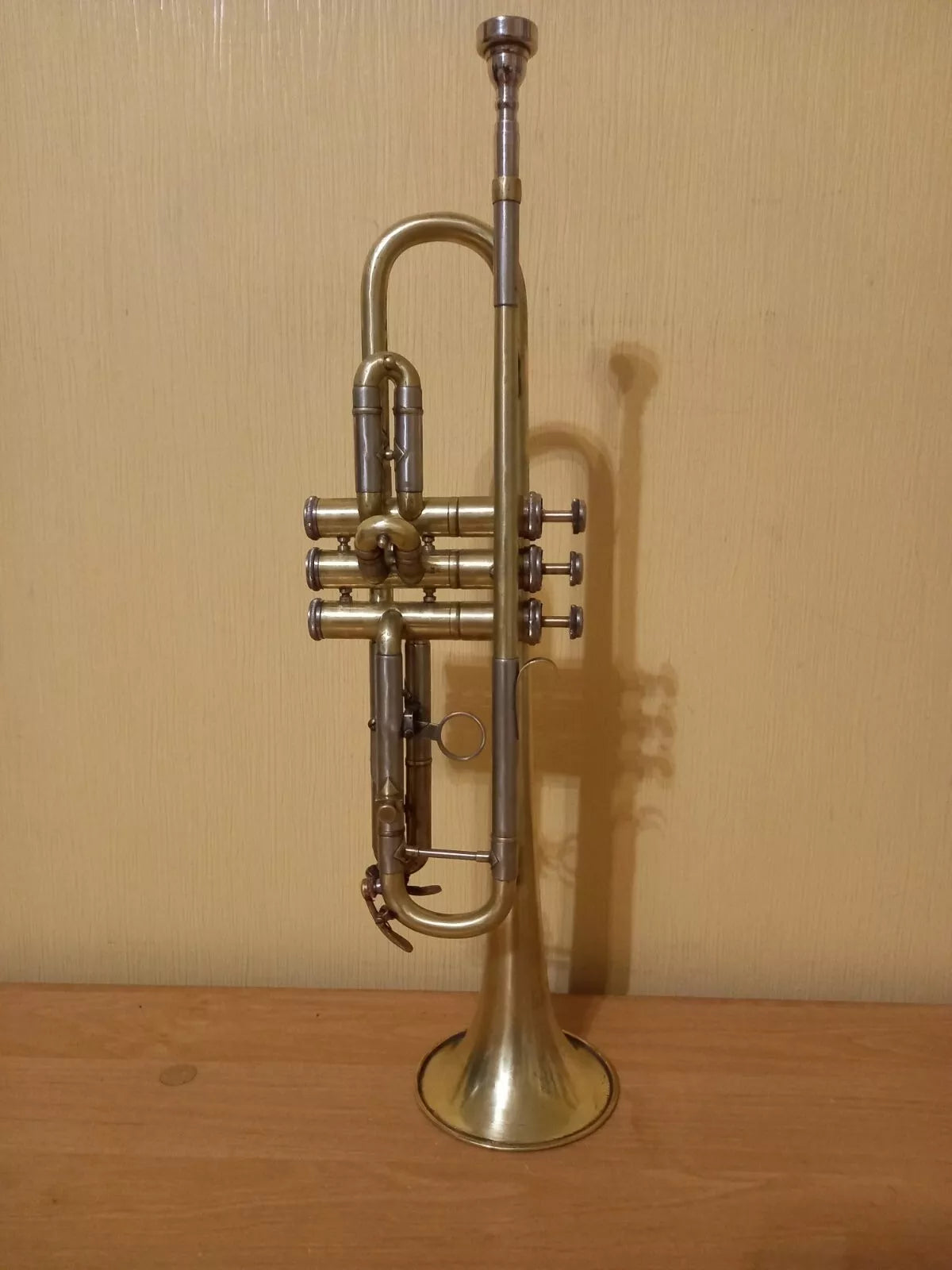 German Trumpet WELTKLANG  Musical Trompette 3 Valve Vintage Horn