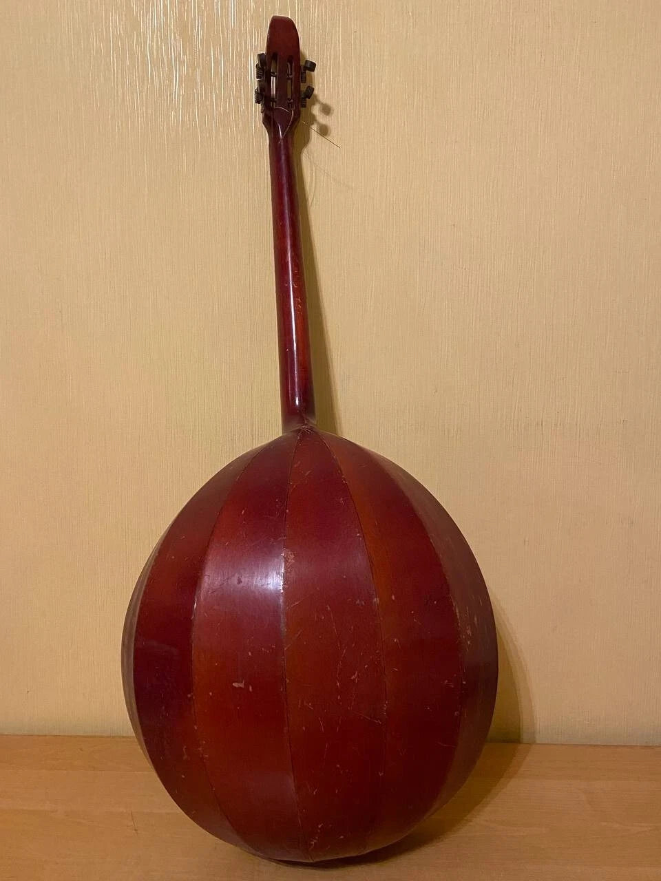 Domra Bass Folk Instrument 4 strings Ukrainian Ukraine Vintage